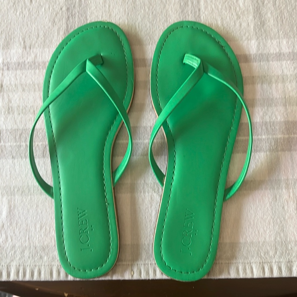 J.Crew flip-flop Kelly Green
